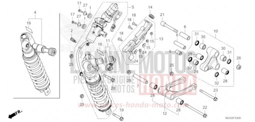 COUSSIN ARRIERE CRF1100D3R de 2024